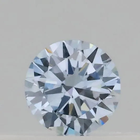 0.15ct Round Lab Grown Diamond (Colour Fancy Blue, Clarity VVS1, Cut VG, IGI Certified)