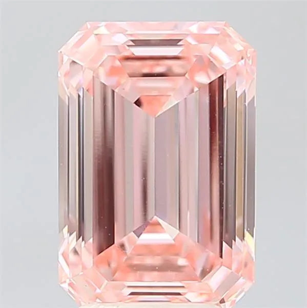 3.33ct Emerald Lab Grown Diamond (Colour Fancy Vivid Pink, Clarity VVS2, IGI Certified)