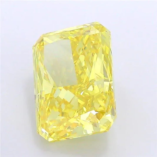 7.02ct Radiant Lab Grown Diamond (Colour Fancy Vivid Yellow, Clarity VVS2, IGI Certified)