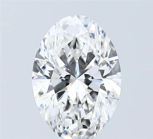 2.50ct Oval Lab Grown Diamond (Colour E, Clarity VVS2, IGI Certified)