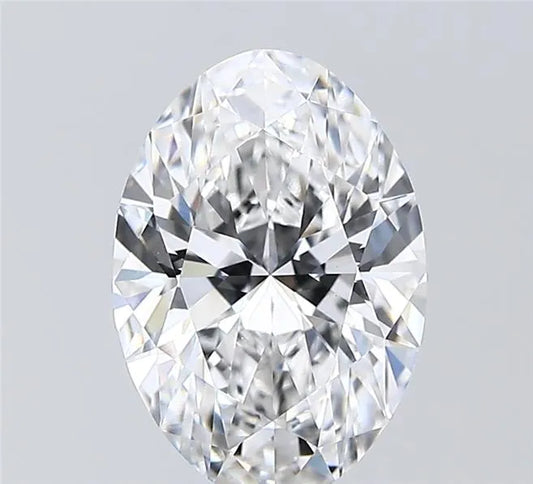 2.58ct Oval Lab Grown Diamond (Colour E, Clarity VVS2, IGI Certified)