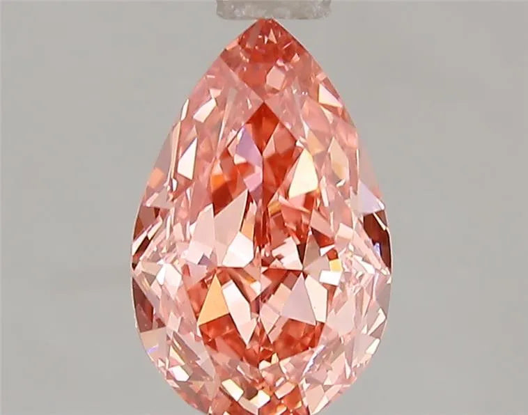1.56ct Pear Lab Grown Diamond (Colour Fancy Vivid Pink, Clarity VS1, IGI Certified)