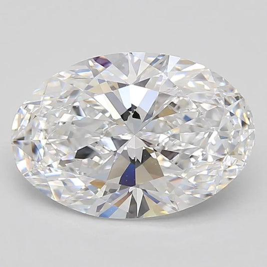 2.64ct Oval Lab Grown Diamond (Colour D, Clarity VVS1, GIA Certified)