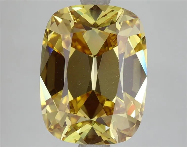 5.22ct Cushion modified Lab Grown Diamond (Colour Fancy Intense Yellow, Clarity VVS2, IGI Certified)