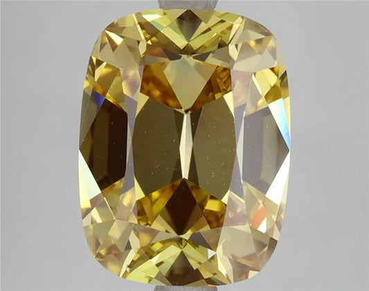 5.22ct Cushion modified Lab Grown Diamond (Colour Fancy Intense Yellow, Clarity VVS2, IGI Certified)