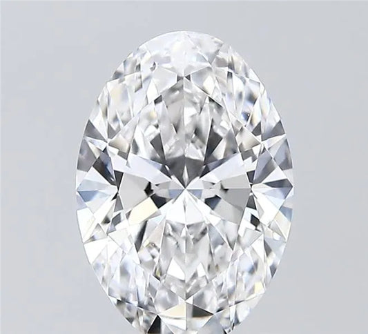 2.53ct Oval Lab Grown Diamond (Colour E, Clarity VVS2, IGI Certified)