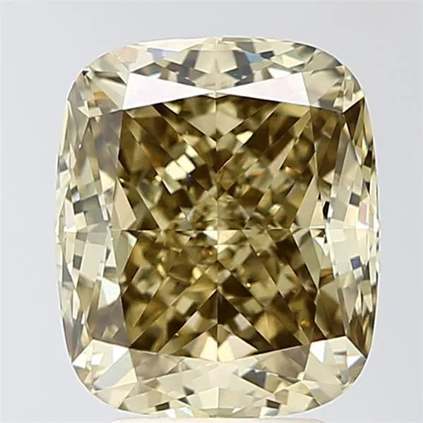 4.08ct Cushion modified Lab Grown Diamond (Colour Fancy Gray Yellow, Clarity VS1, IGI Certified)