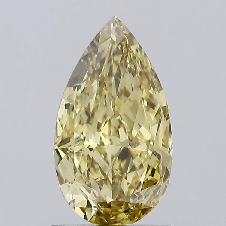 1.36ct Pear Lab Grown Diamond (Colour Fancy Vivid Yellow, Clarity SI1, IGI Certified)
