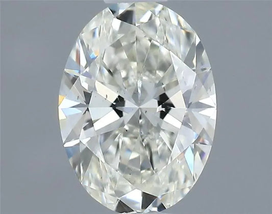0.39ct Oval Natural Diamond (Colour J, Clarity SI1, GIA Certified)