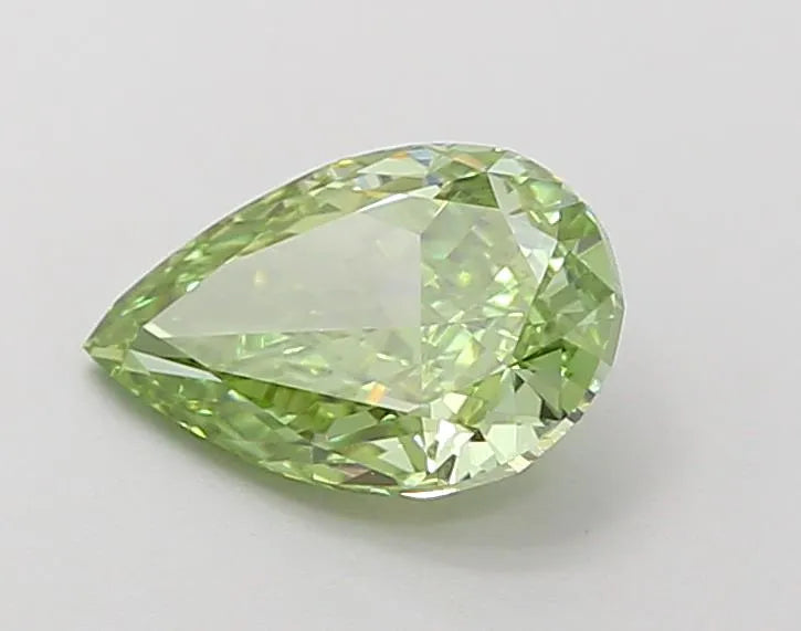 1.02ct Pear Lab Grown Diamond (Colour Fancy Vivid Green, Clarity VS1, IGI Certified)