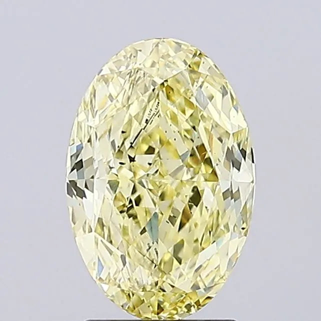 2.35ct Oval Lab Grown Diamond (Colour Fancy Intense Yellow, Clarity VS2, IGI Certified)