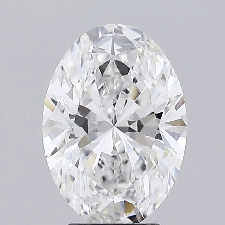 3.18ct Oval Lab Grown Diamond (Colour D, Clarity VVS2, IGI Certified)