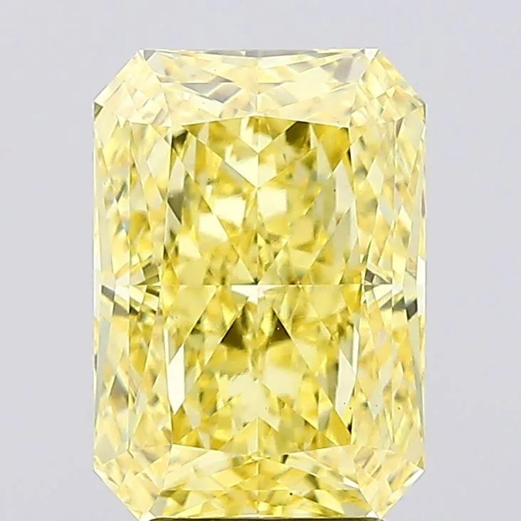 4.07ct Radiant Lab Grown Diamond (Colour Fancy Vivid Yellow, Clarity VS1, IGI Certified)