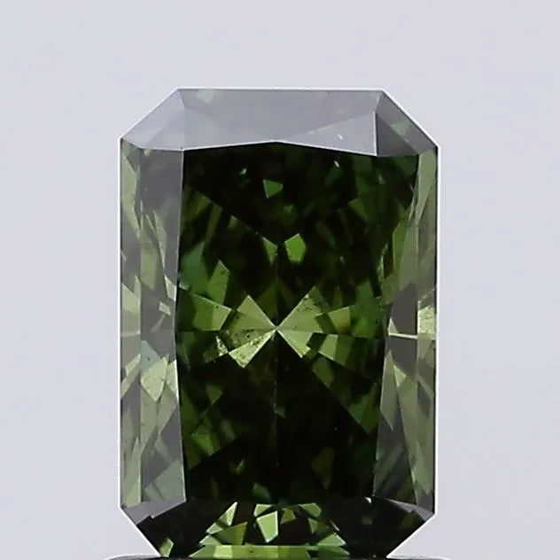 1.01ct Radiant Lab Grown Diamond (Colour Fancy Deep Green, Clarity SI2, IGI Certified)