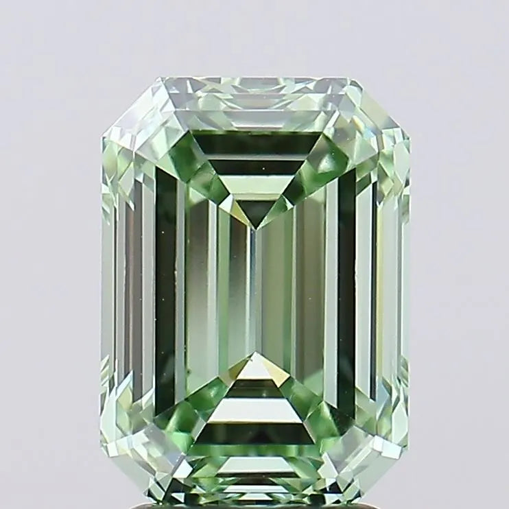 2.70ct Emerald Lab Grown Diamond (Colour Fancy Intense Green, Clarity VS1, IGI Certified)