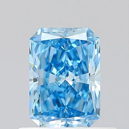 0.65ct Radiant Lab Grown Diamond (Colour Fancy Vivid Blue, Clarity VVS2, IGI Certified)
