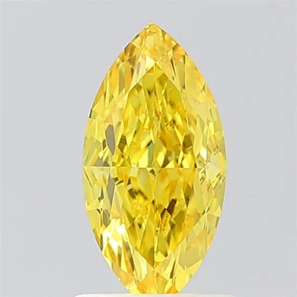 1.10ct Marquise Lab Grown Diamond (Colour Fancy Vivid Yellow, Clarity VVS2, IGI Certified)