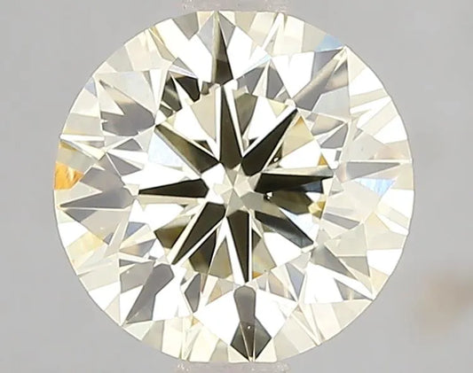 2.00ct Round Lab Grown Diamond (Colour Fancy Light Yellow, Clarity VS1, Cut ID, IGI Certified)