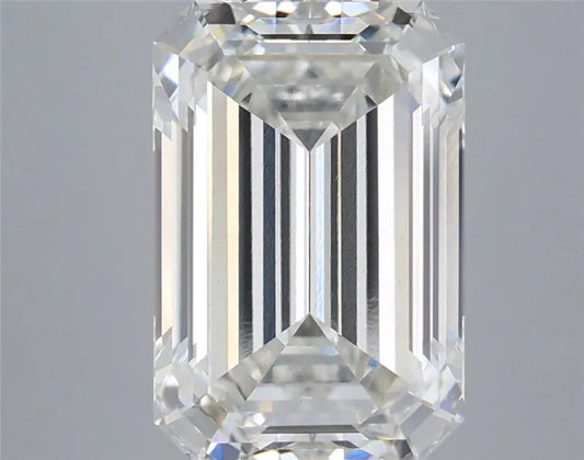 4.14ct Emerald Lab Grown Diamond (Colour H, Clarity VVS2, IGI Certified)