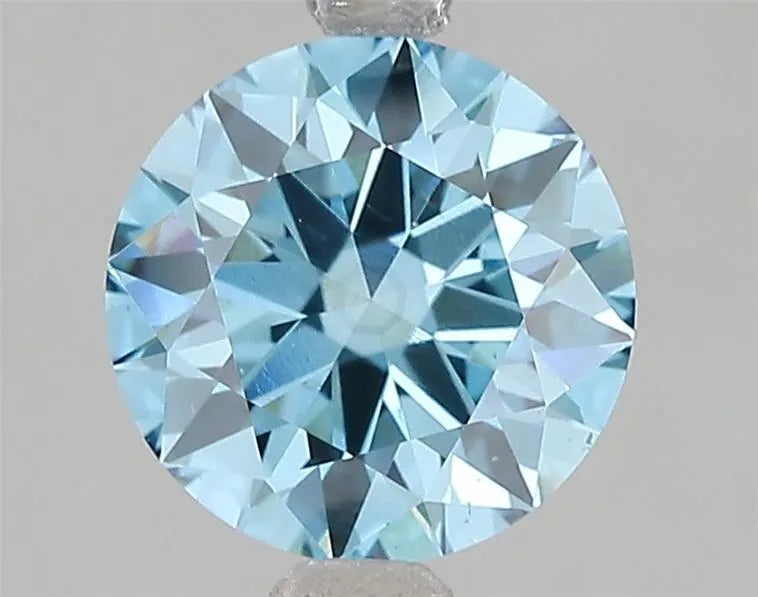 2.10ct Round Lab Grown Diamond (Colour Fancy Vivid Blue, Clarity VS2, Cut ID, IGI Certified)