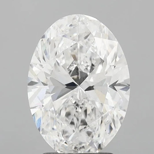 2.52ct Oval Lab Grown Diamond (Colour D, Clarity VS2, IGI Certified)