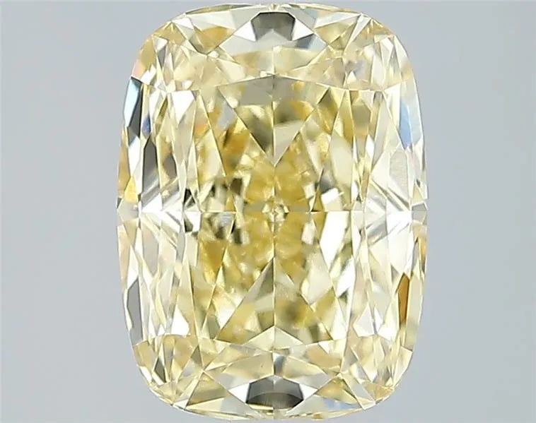 3.09ct Cushion modified Lab Grown Diamond (Colour Fancy Vivid Yellow, Clarity VVS2, IGI Certified)