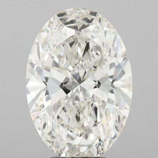 4.11ct Oval Lab Grown Diamond (Colour G, Clarity VVS2, IGI Certified)