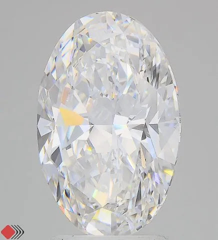 3.50ct Oval Lab Grown Diamond (Colour D, Clarity VVS2, IGI Certified)