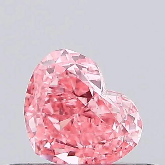 0.28ct Heart Lab Grown Diamond (Colour Fancy Vivid Pink, Clarity VS1, IGI Certified)