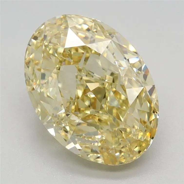 2.89ct Oval Lab Grown Diamond (Colour Fancy Vivid Yellow, Clarity VVS2, IGI Certified)