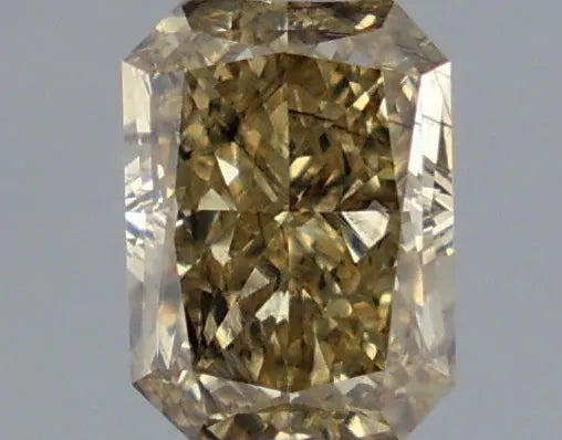 0.54ct Radiant Lab Grown Diamond (Colour Fancy Gray Yellow, Clarity SI2, IGI Certified)