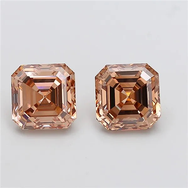 3.00ct Asscher Lab Grown Diamond (Colour Fancy Brown, Clarity VS1, IGI Certified)