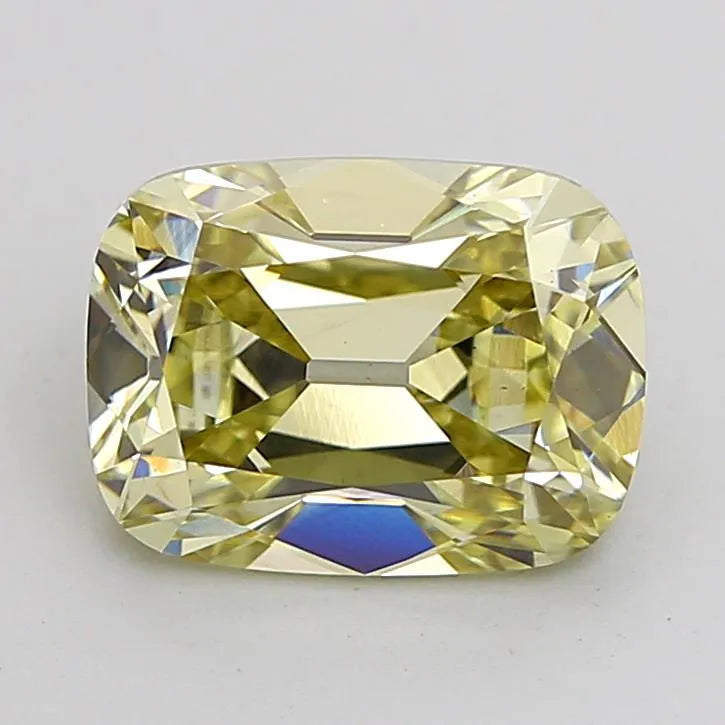 3.00ct Cushion brilliant Lab Grown Diamond (Colour Fancy Light Yellow, Clarity VS1, IGI Certified)