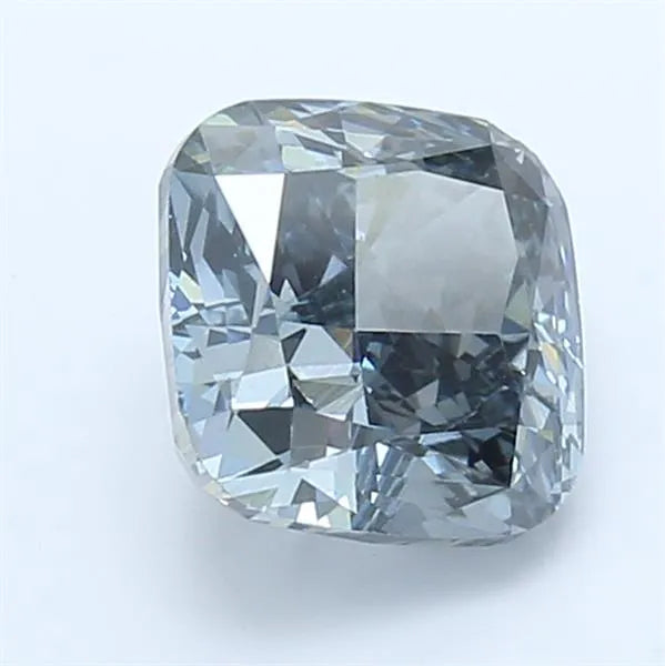3.00ct Cushion modified Lab Grown Diamond (Colour Fancy Blue Gray, Clarity SI1, IGI Certified)