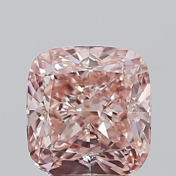 3.00ct Cushion modified Lab Grown Diamond (Colour Fancy Intense Pink, Clarity VS1, IGI Certified)
