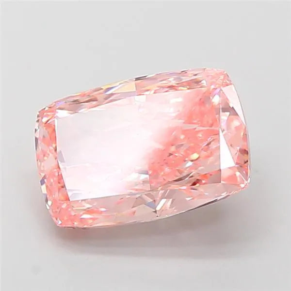 3.00ct Cushion modified Lab Grown Diamond (Colour Fancy Intense Pink, Clarity VS1, IGI Certified)
