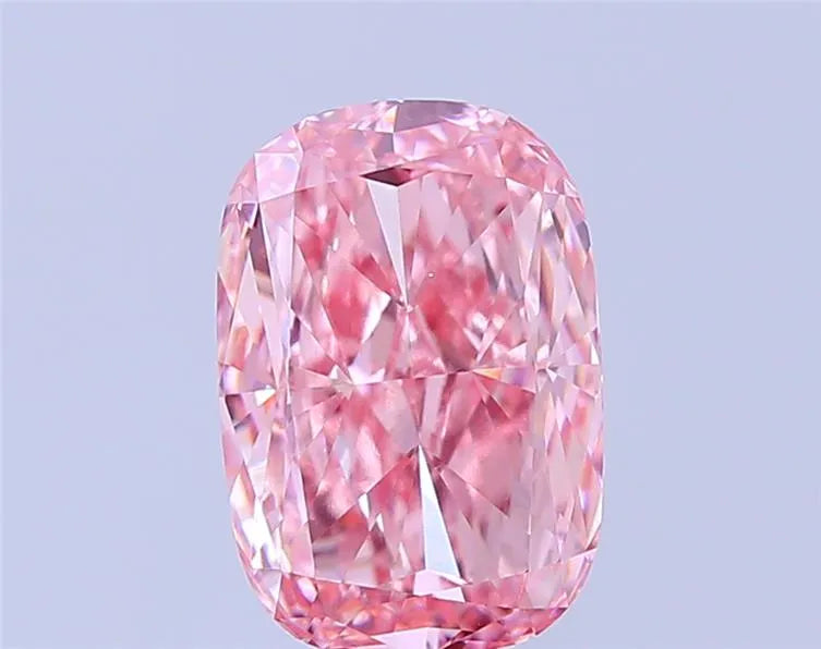 3.00ct Cushion modified Lab Grown Diamond (Colour Fancy Vivid Pink, Clarity VVS2, IGI Certified)