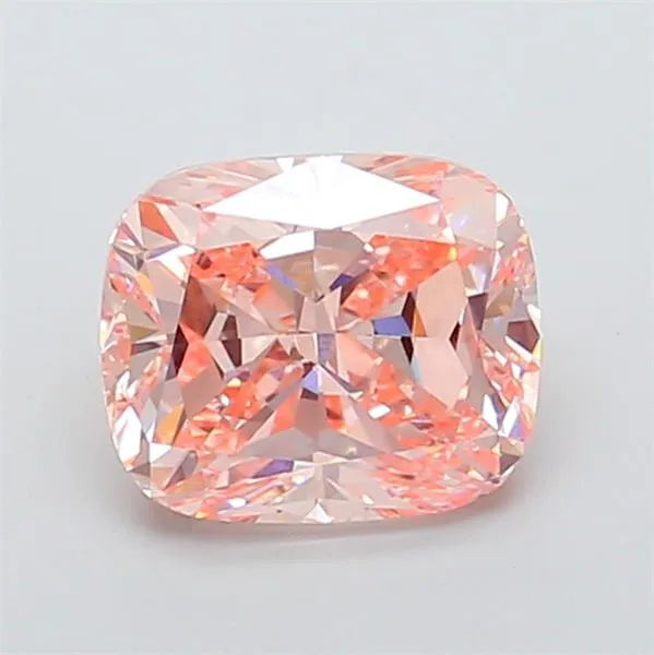 3.00ct Cushion modified Lab Grown Diamond (Colour Fancy Vivid Pink, Clarity VVS2, IGI Certified)