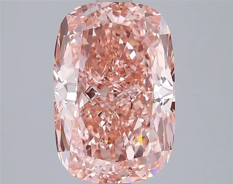 3.00ct Cushion modified Lab Grown Diamond (Colour Fancy Vivid Pink, Clarity VVS2, IGI Certified)