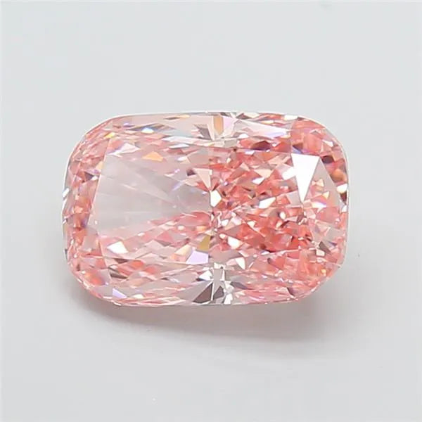 3.00ct Cushion modified Lab Grown Diamond (Colour Fancy Vivid Pink, Clarity VVS2, IGI Certified)