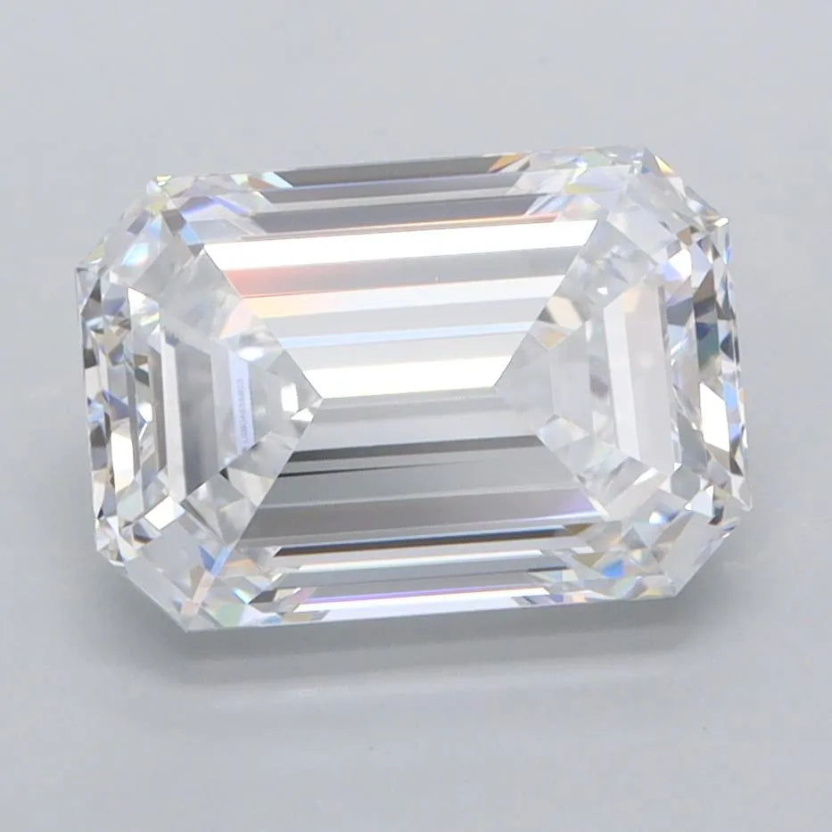 3.00ct Emerald Lab Grown Diamond (Colour D, Clarity FL, IGI Certified)