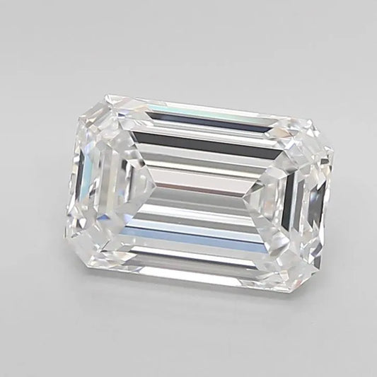 3.00ct Emerald Lab Grown Diamond (Colour D, Clarity IF, Cut EX, IGI Certified)