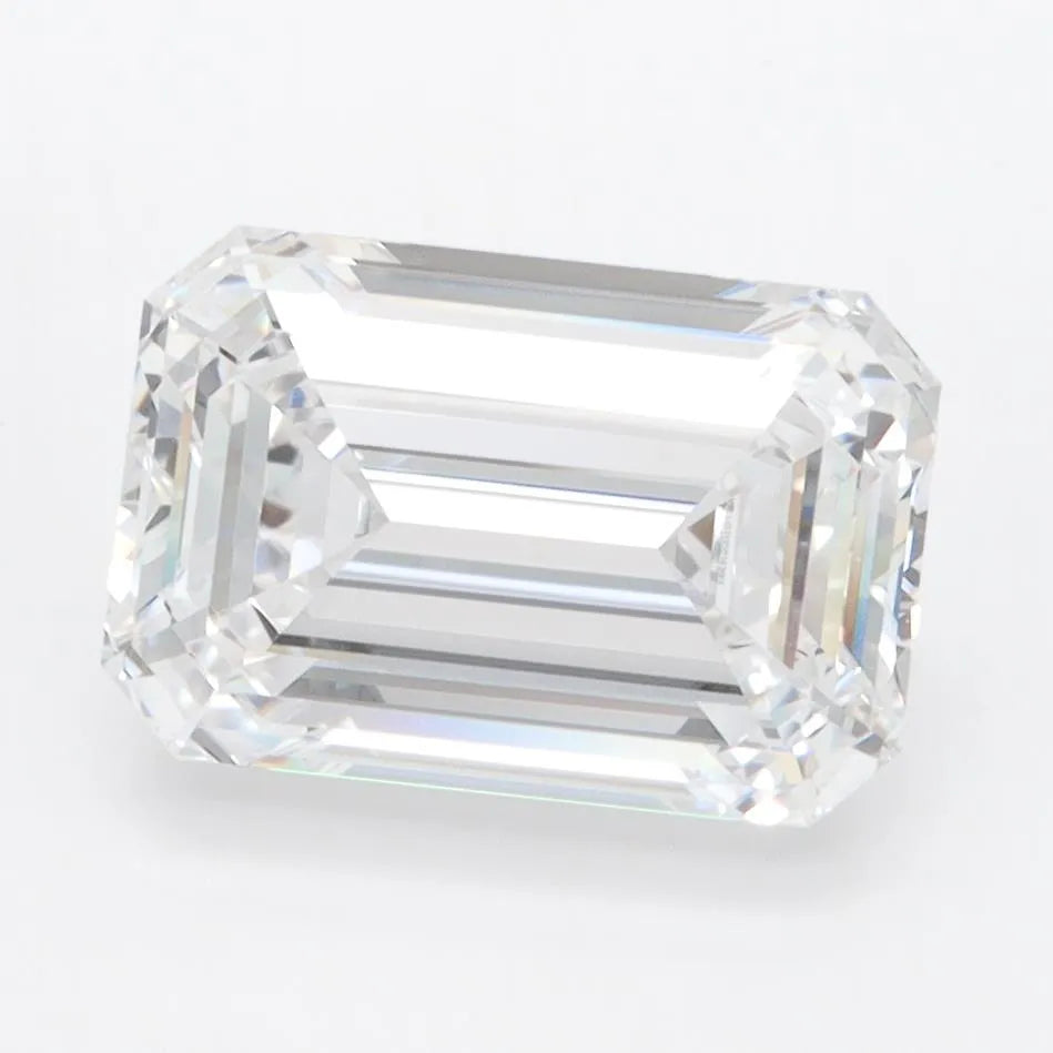 3.00ct Emerald Lab Grown Diamond (Colour D, Clarity IF, IGI Certified)