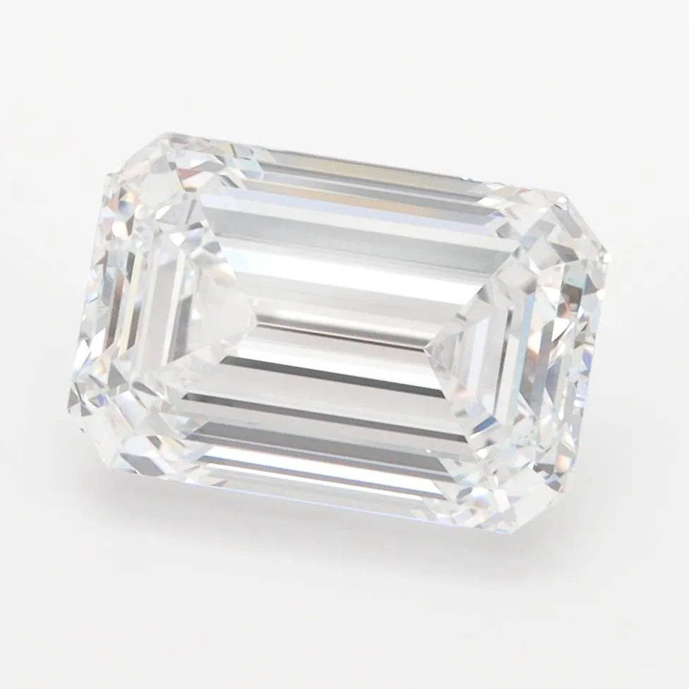 3.00ct Emerald Lab Grown Diamond (Colour D, Clarity IF, IGI Certified)