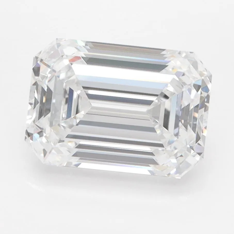3.00ct Emerald Lab Grown Diamond (Colour D, Clarity IF, IGI Certified)