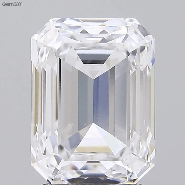3.00ct Emerald Lab Grown Diamond (Colour D, Clarity VS1, IGI Certified)