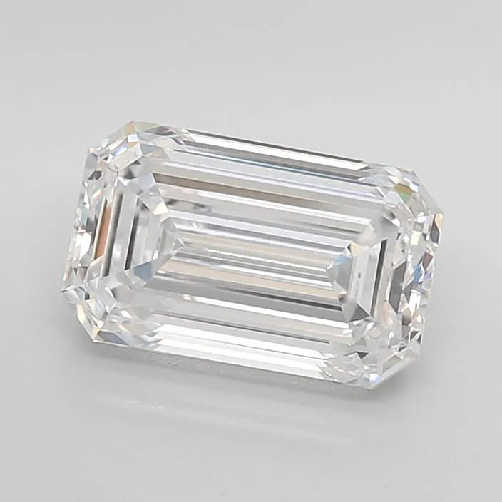 3.00ct Emerald Lab Grown Diamond (Colour D, Clarity VVS1, IGI Certified)