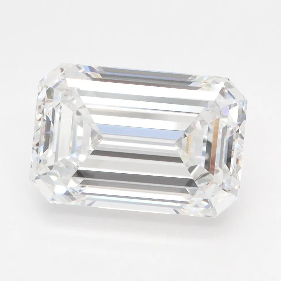 3.00ct Emerald Lab Grown Diamond (Colour D, Clarity VVS1, IGI Certified)