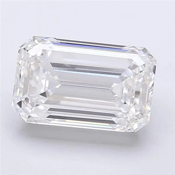 3.00ct Emerald Lab Grown Diamond (Colour D, Clarity VVS2, IGI Certified)