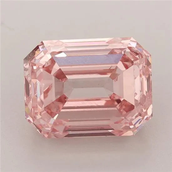 3.00ct Emerald Lab Grown Diamond (Colour Fancy Intense Pink, Clarity SI1, IGI Certified)